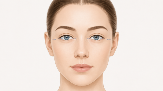 Positive canthal tilt